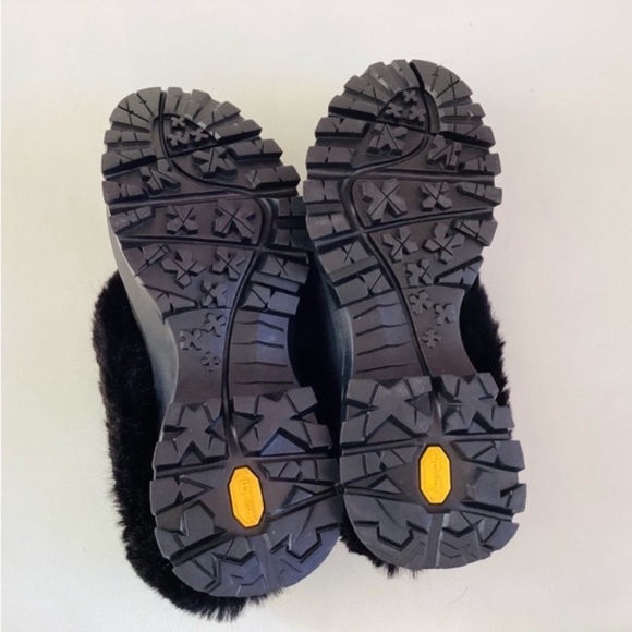 Stella McCartney Black Trace May Alter Croc Fur Clogs Shoes SZ 6/36 - Picture 5 of 9